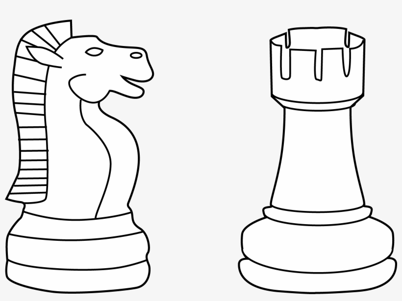 Chess Clipart Chess Piece - Chess Pieces Cartoon Drawing, transparent png #1906102