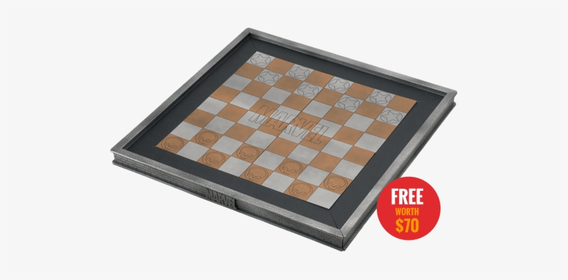 Deluxe Chess Board With Your 6th Shipment Receive This - Eaglemoss Marvel Chess Board, transparent png #1906208