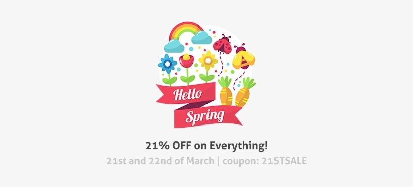 Hello Spring Png Graphic Transparent Stock - Illustration, transparent png #1906232