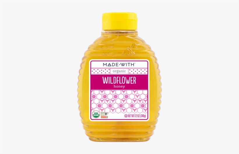 Wildflower Honey - Made With: Organic Wildflower Honey, 12 Oz, transparent png #1906257