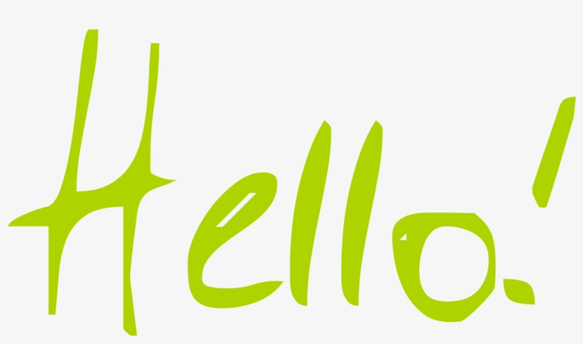 Hello - Graphic Design, transparent png #1906395