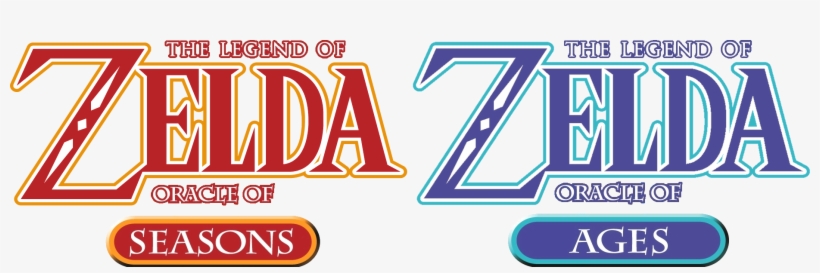The Legend Of Zelda Oracle Of Seasons And Oracle Of - Legend Of Zelda Oracle Of Ages Logo, transparent png #1906398
