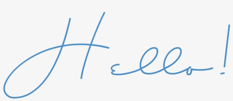 Hello - Writing, transparent png #1906673
