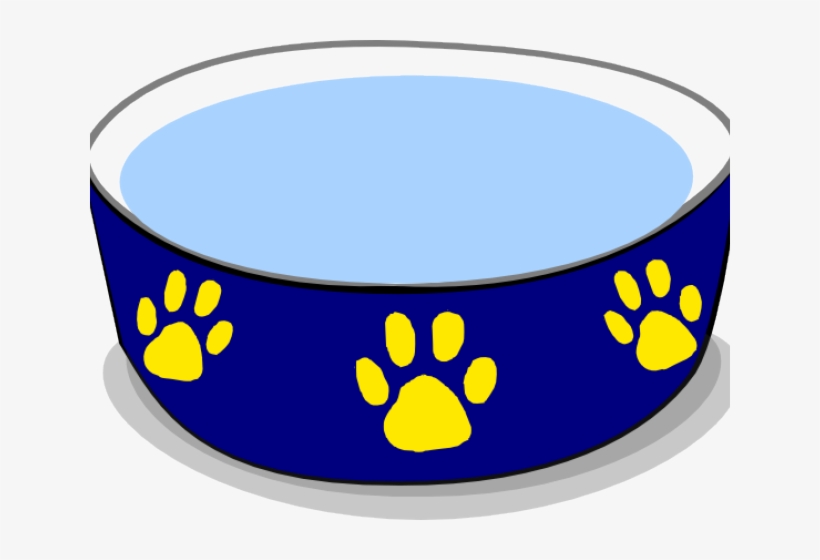 Banner Royalty Free Stock Dog Bowls Clipart - Dog Water Bowl Clipart, transparent png #1906782