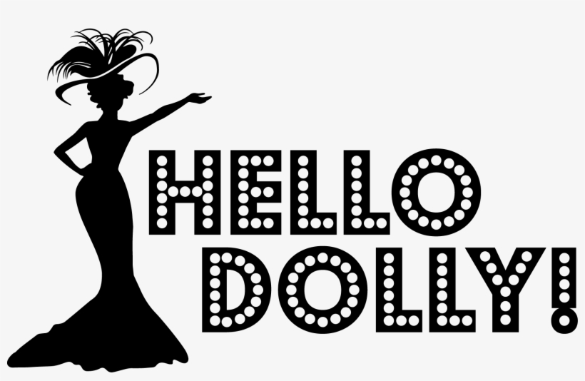 06 Hello Dolly Black - Hello Dolly Logo Black And White, transparent png #1906905
