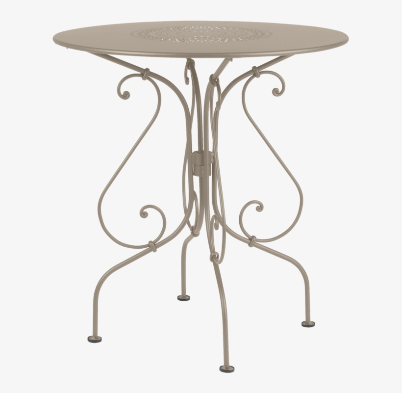 Ø 67 Cm Round Table - Fermob 1900 | Gartentisch Ø 67 Cm, transparent png #1907184