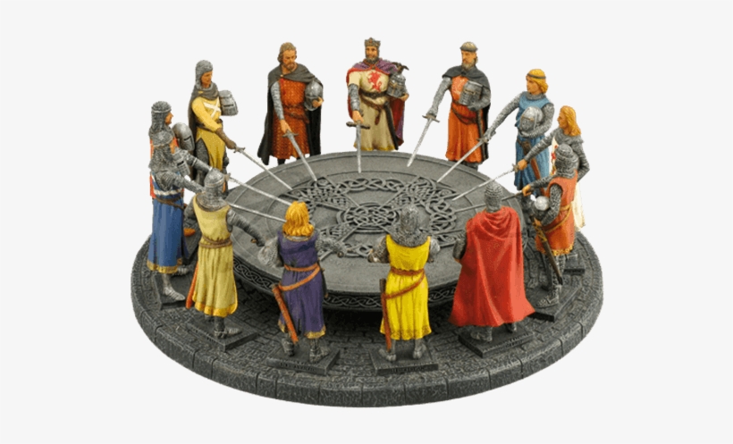 Knights Of The Round Table Statue - King Arthur And The Knights Of The Round Table Sculpture, transparent png #1907287