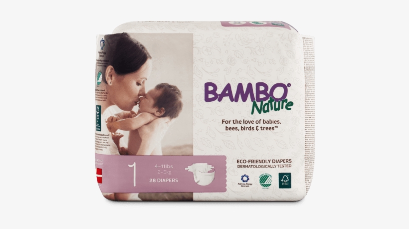 Eco-friendly Diapers - Bambo Nature Diapers, transparent png #1907330