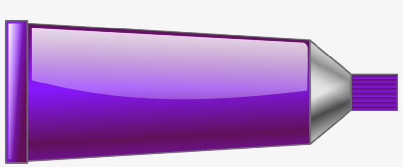Color Oil Paint Tube Blue - Tube Of Paint Clipart, transparent png #1907576