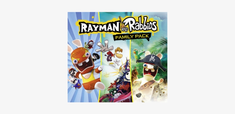 Rayman And Rabbids - Rayman And Rabbids Family Pack Nintendo 3ds, transparent png #1907913