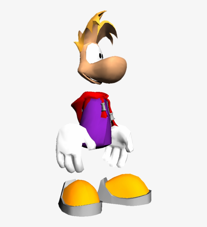 Today I Just Started Learning How To Rip 3d Rayman - Rayman 3d Model, transparent png #1907915