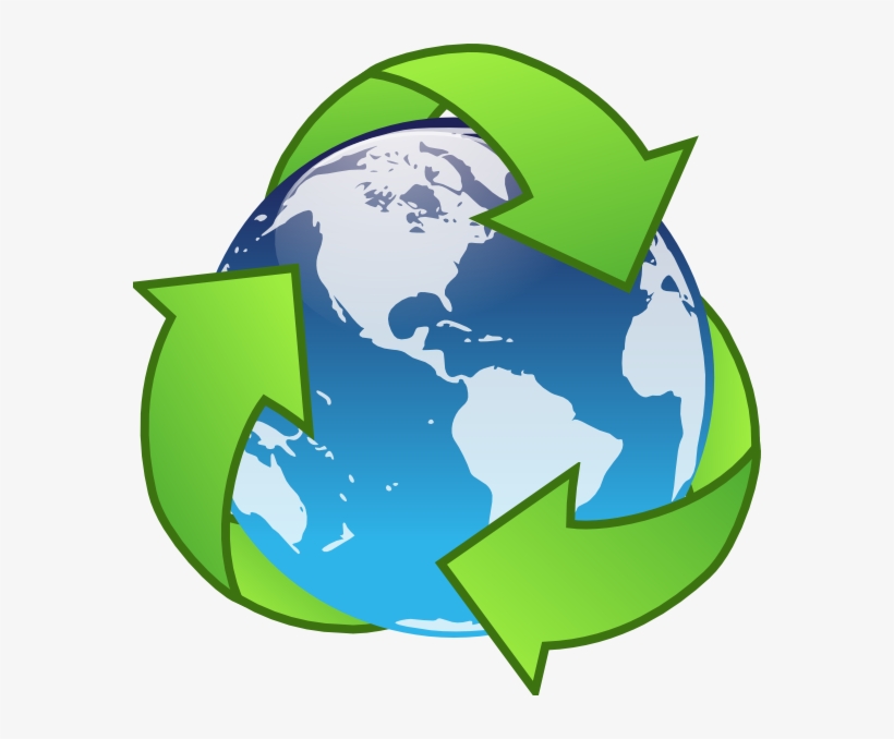 Clip Stock Earth Clipart Environmental Science - Reduce Reuse Recycle, transparent png #1908463