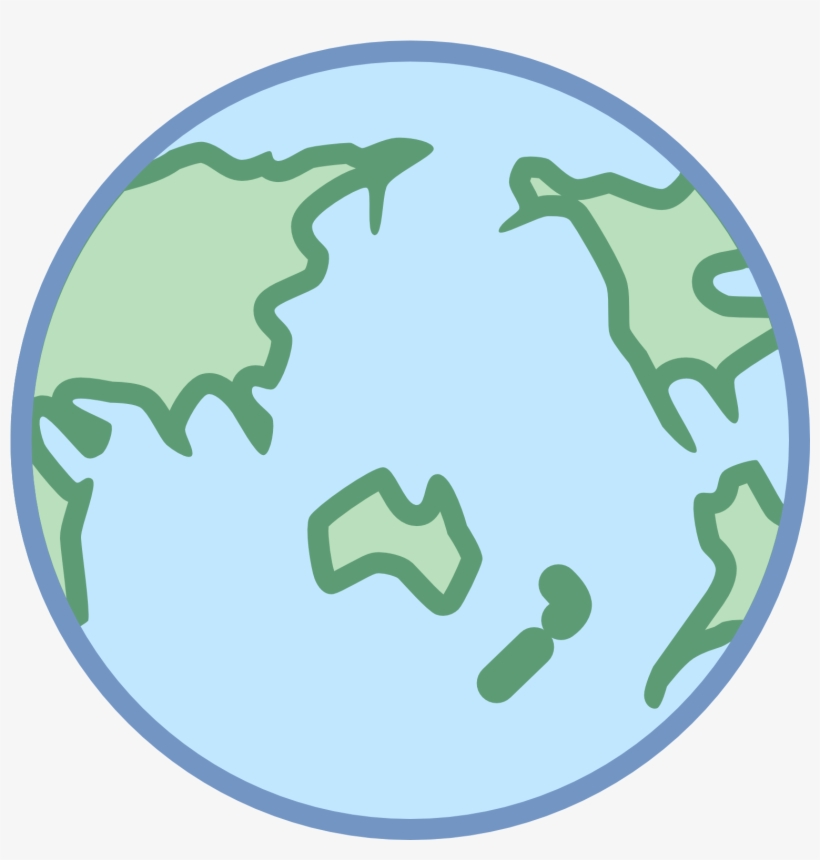 Earth Clipart Asia Png - World Icon View On Asia, transparent png #1908943