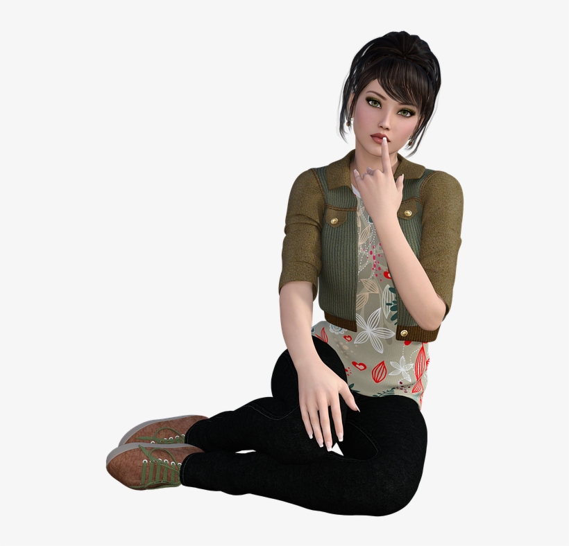 Women Nice Young Isolated Girl Attractive Model - Nice Girl Png, transparent png #1909393