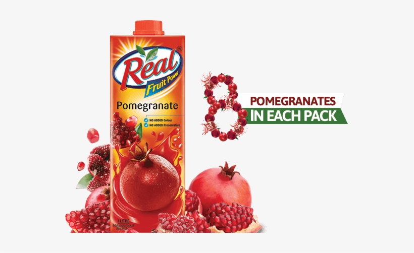 Real Pomegranate Juice - Dabur Real Pomegranate Juice, transparent png #1909963