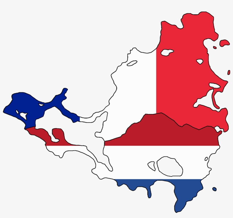 Flag Map Of Saint Martin & Sint Maarten - St Maarten Map Png, transparent png #1909988
