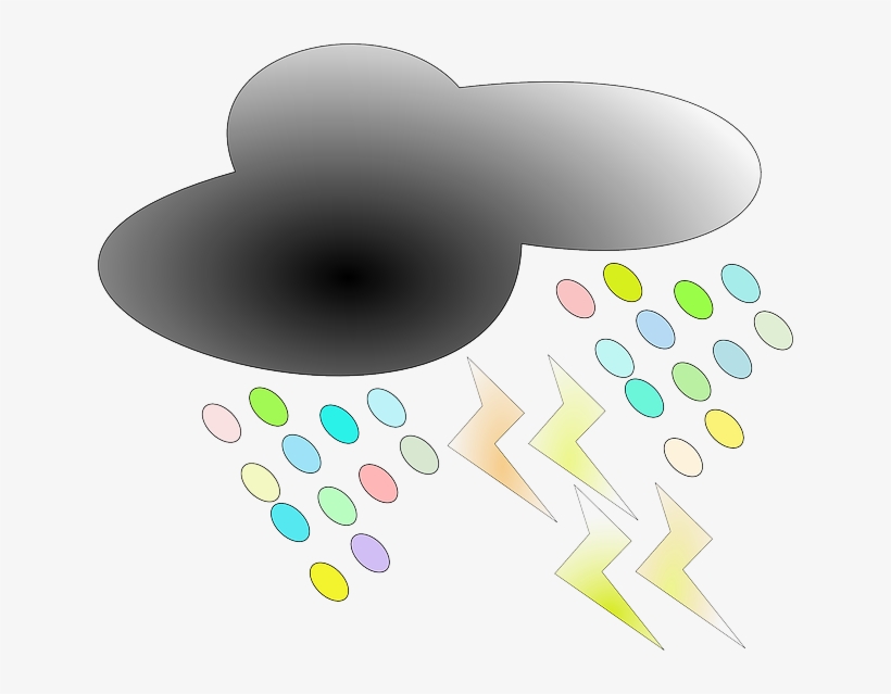 Cloud, Lightning, Weather, Rain, Storm, Milker, Raining - Nuvem Relampago Png, transparent png #1910191