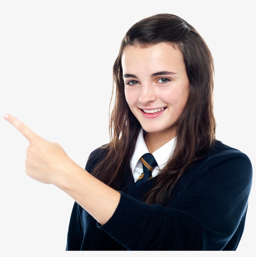 Women Pointing Left Png Image - Document Wallet Doculope Pp Clear (4 Pack), transparent png #1910357