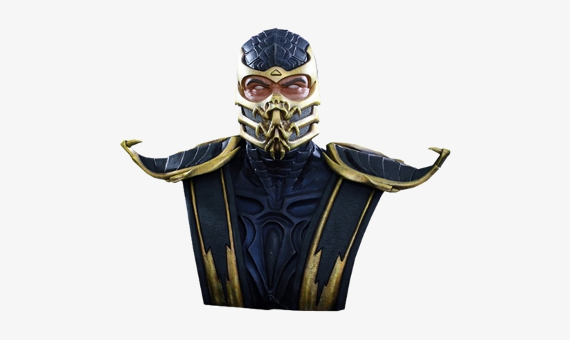 24" Mortal Kombat Life-size Bust Scorpion - Mortal Kombat X Bust 1/1 Scorpion 76 Cm, transparent png #1910526