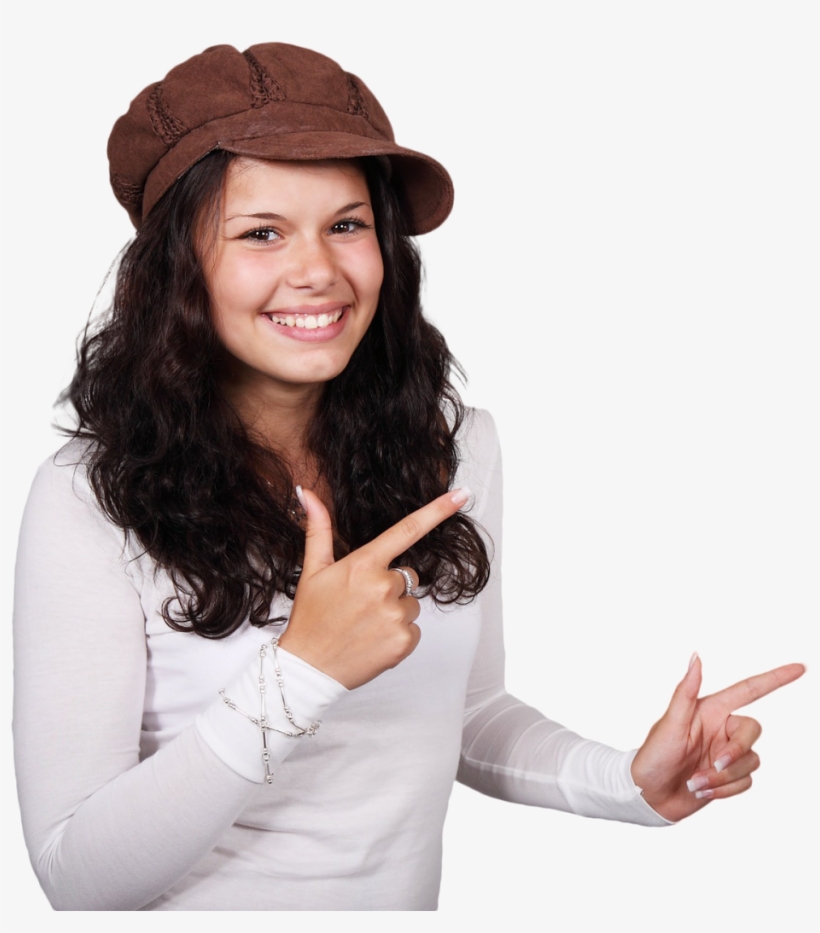 Select The Image First - Girl With White Background, transparent png #1910621