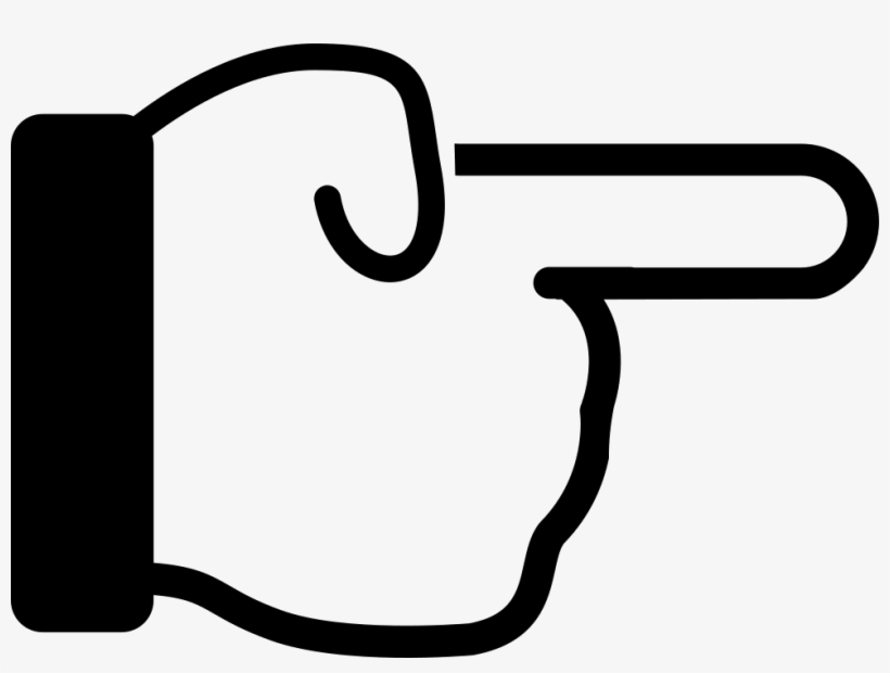 Finger Pointing Icon Png Clip Art Freeuse - Dedo Apuntando Png, transparent png #1910643