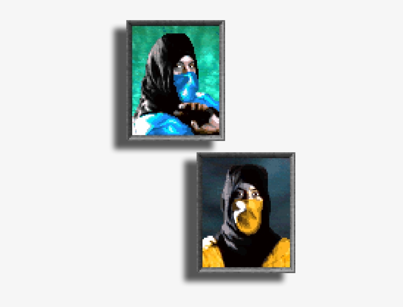 Video Games Pixel Png Mortal Kombat Mk Transparent - Mk Pixel Sub Zero, transparent png #1910666