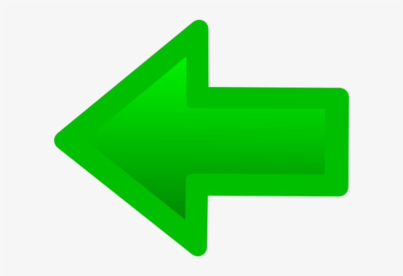 How To Set Use This Is A Back Arrow Colour In Green, transparent png #1910736