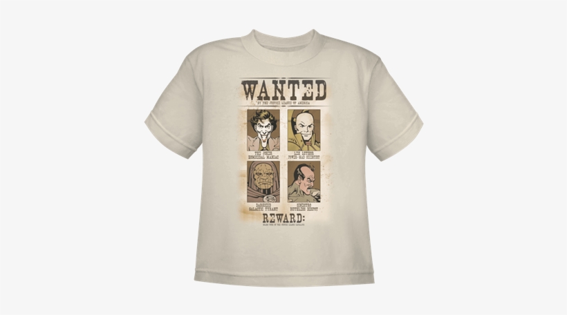 Kids Dc's Most Wanted T-shirt - Lex Luthor Wanted Poster, transparent png #1911044