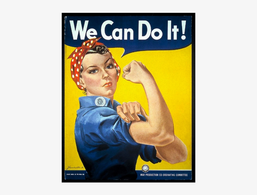 Rosie The Riveter - Norman Rockwell Paintings Woman, transparent png #1911204