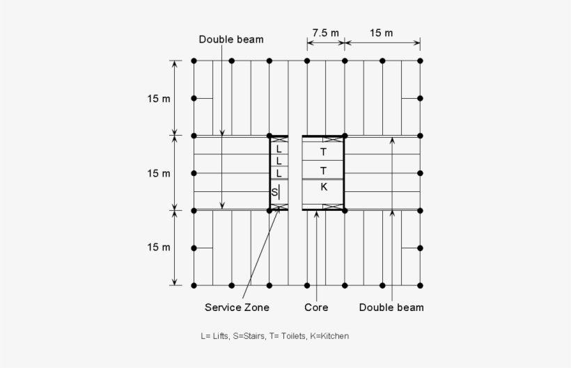 K1 Fig11 - Commercial Building Column Size, transparent png #1911709