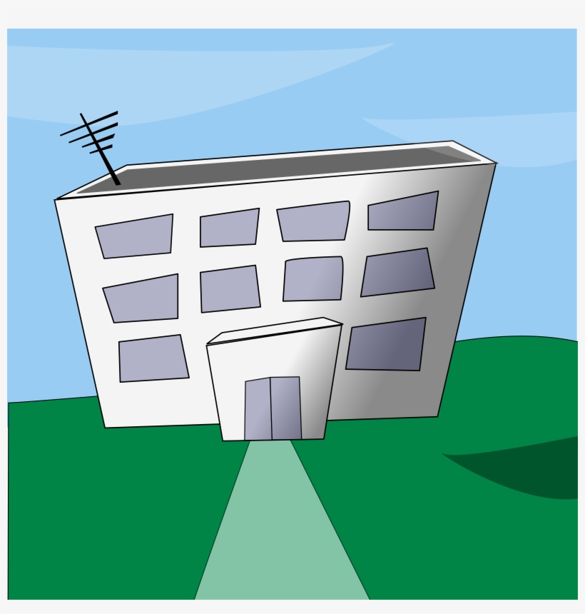 Office Building Cartoon Png Download - Cartoon Building, transparent png #1911861