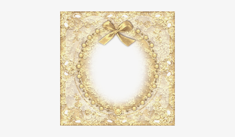 Gold Lace Frame - Picture Frame, transparent png #1912048