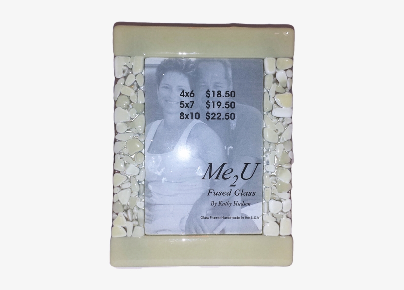 Fused Glass 5"x7" Magnolia Lace Picture Frame - Cosmetics, transparent png #1912128