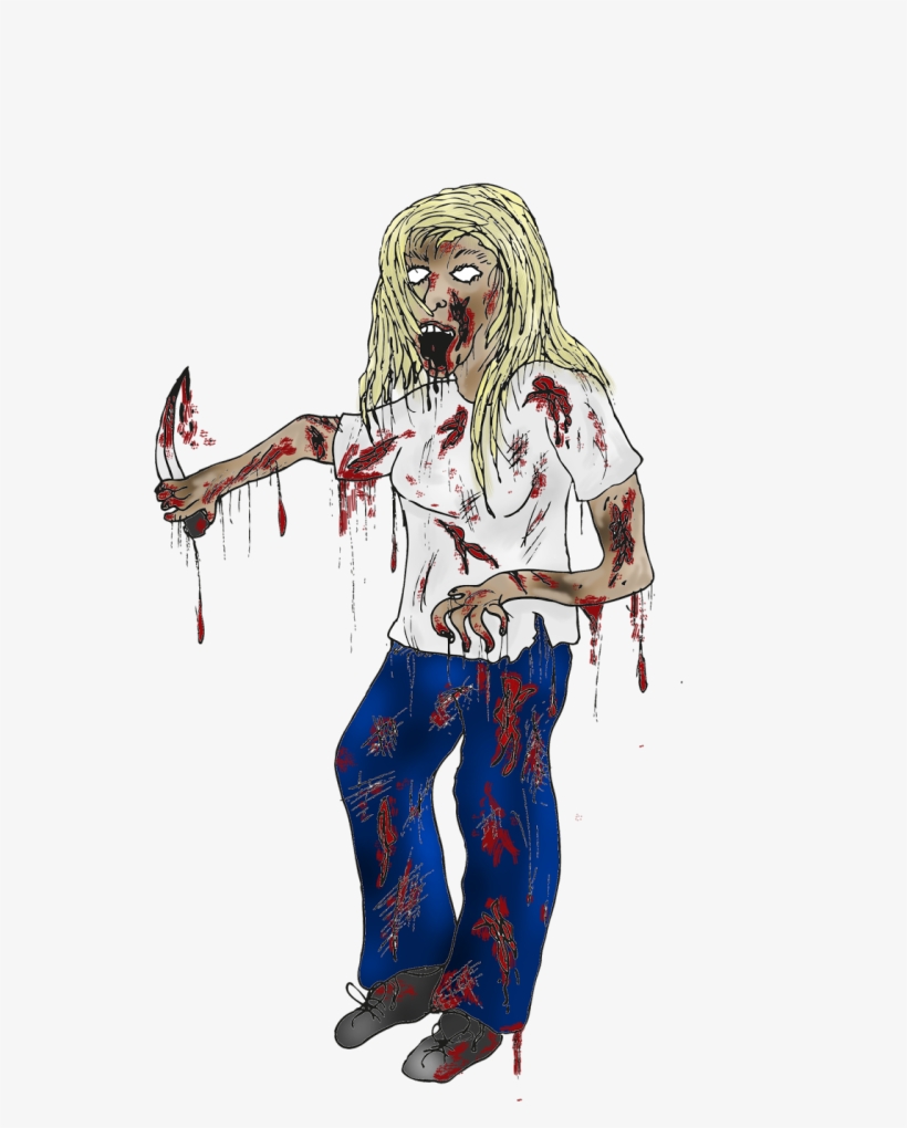 Personal Practice- Zombie Girl - Monster, transparent png #1912555