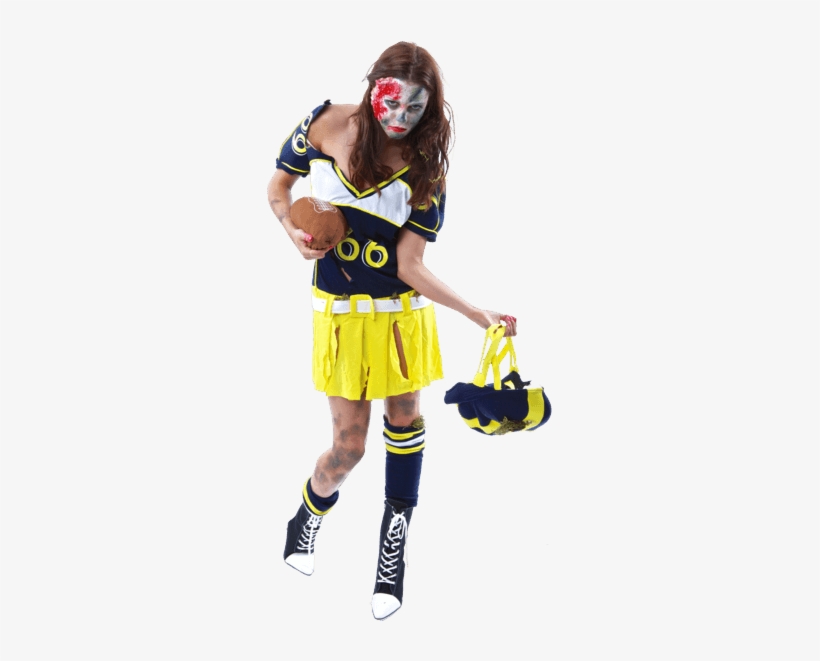 Zombie Footballer Girl - Zombie Football Player Girl, transparent png #1912711