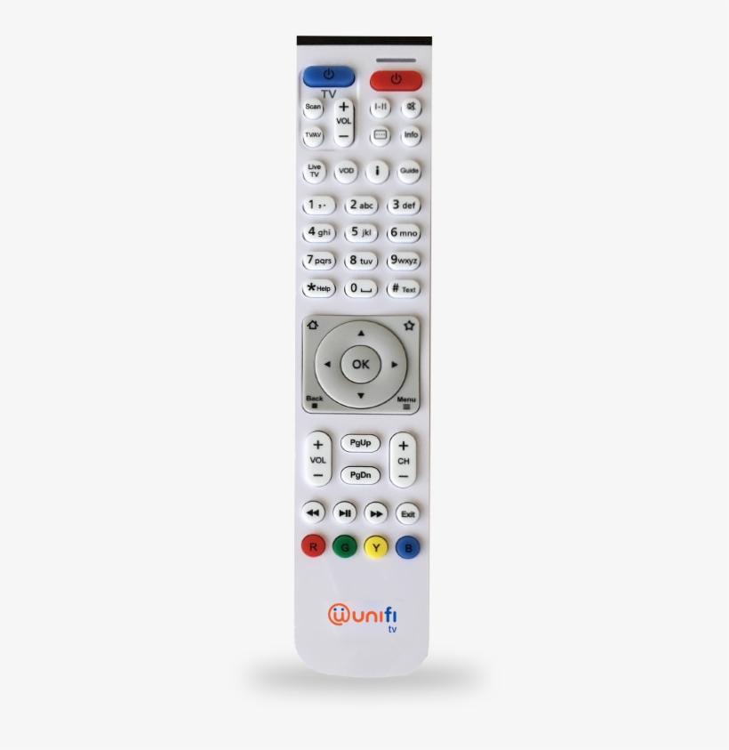 Click On The Remote For Details - Unifi Tv Remote Control, transparent png #1913337