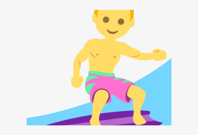 Surfing Emojis, transparent png #1913365