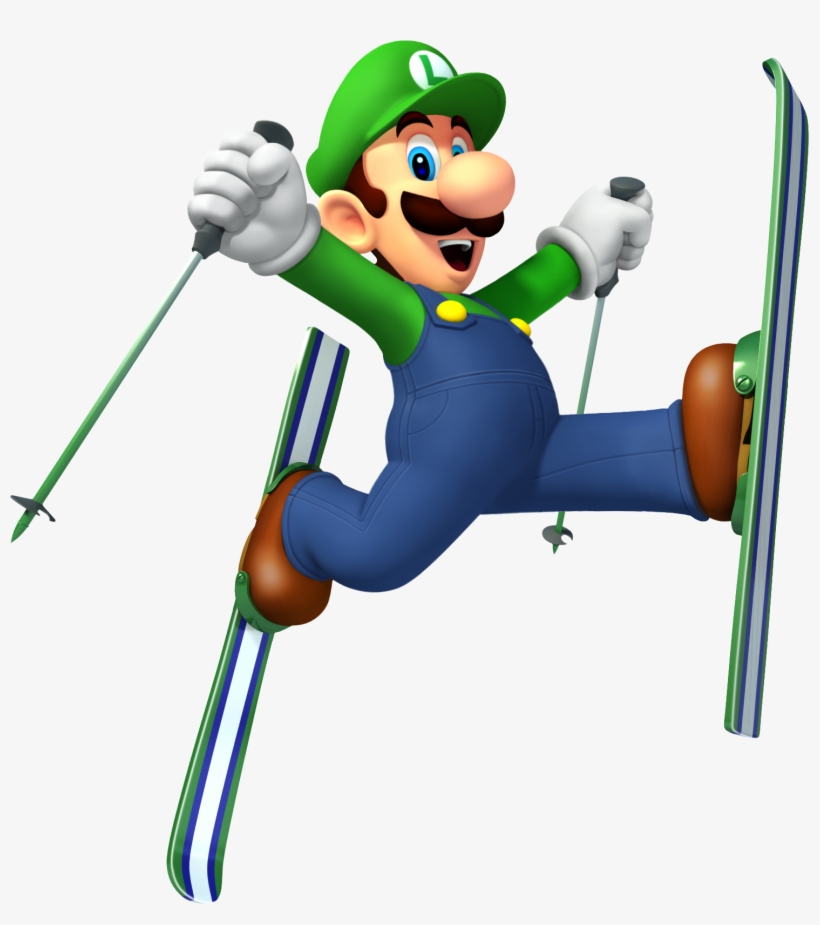 Luigi Super Mario Party, Super Mario Brothers, Super - Mario And Sonic At The Olympic Winter Games Luigi, transparent png #1913446