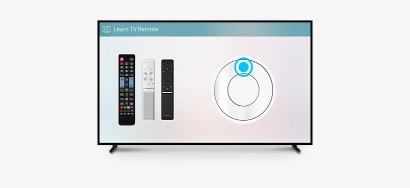 Qled Tv Front View Learn Remote Control - Television, transparent png #1913472