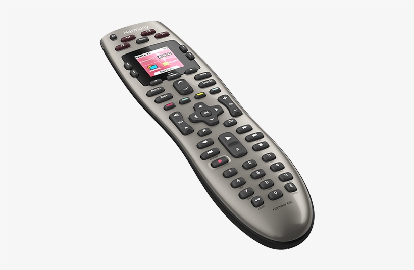 Harmony 650 Remote - Logitech Harmony 650 Infrared Remote Control, Silver, transparent png #1913518