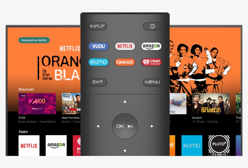 Tv Sm Remote - Smart Tv Vizio Iptv, transparent png #1913661