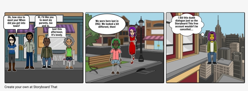Storyboard That 01 Meeting Parents - Comics, transparent png #1913681