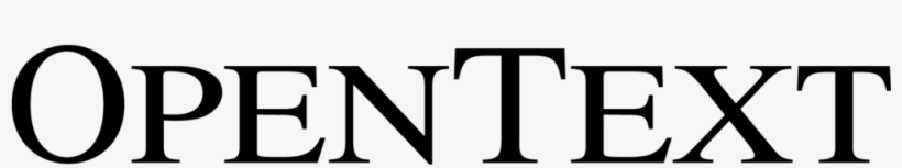 Opentext Logo Black - Open Text Corporation Logo, transparent png #1913846