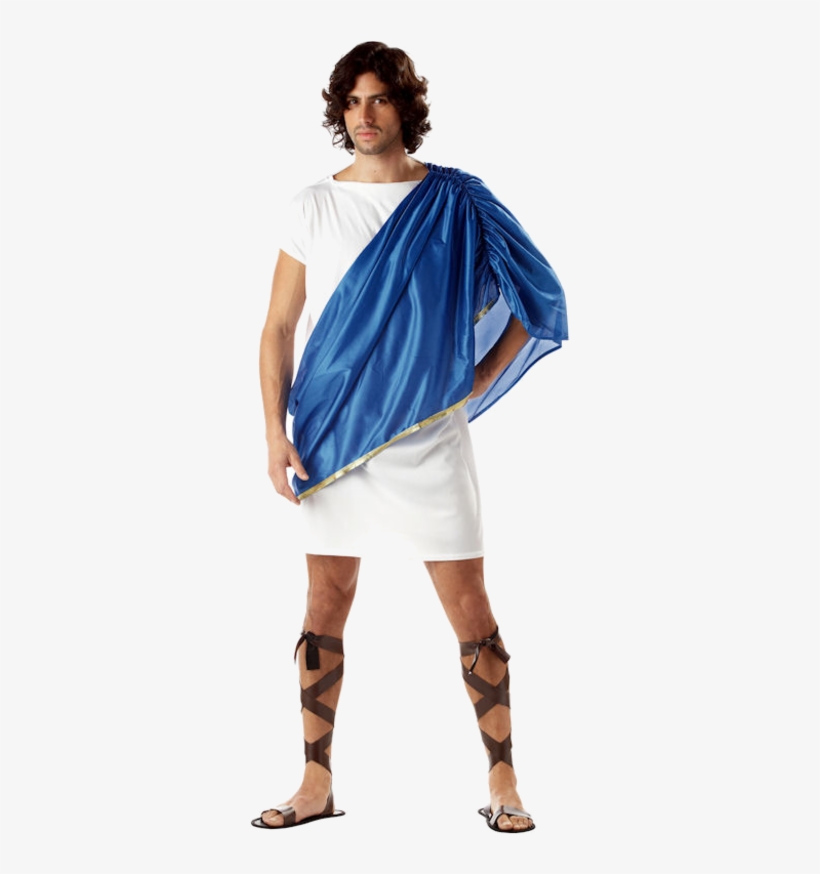 Toga Man Costume One Shoulder Color - Adult Toga Man Costume, transparent png #1913974