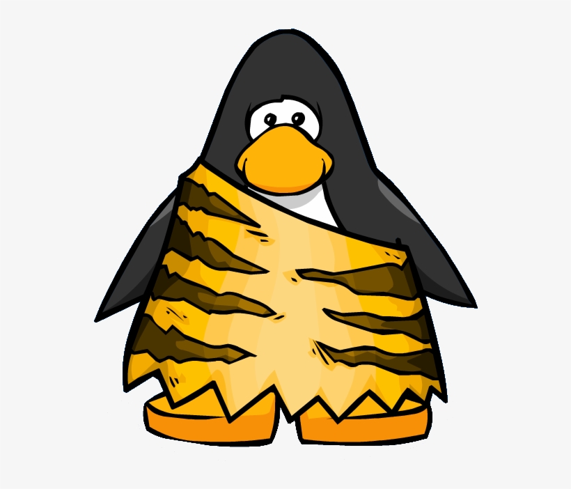 Tiger Cave Toga From A Player Card - Club Penguin Bell, transparent png #1914200