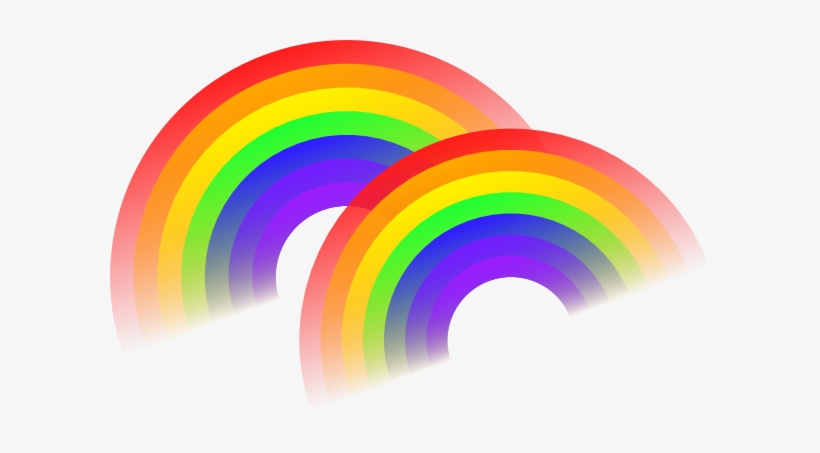 Double Rainbow Clip Art At Clker - Double Rainbow Clipart, transparent png #1914304