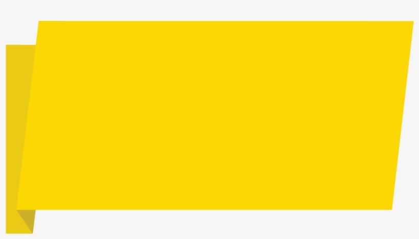 Yellow Banner Download Png Image - Banner Yellow Png, transparent png #1914647