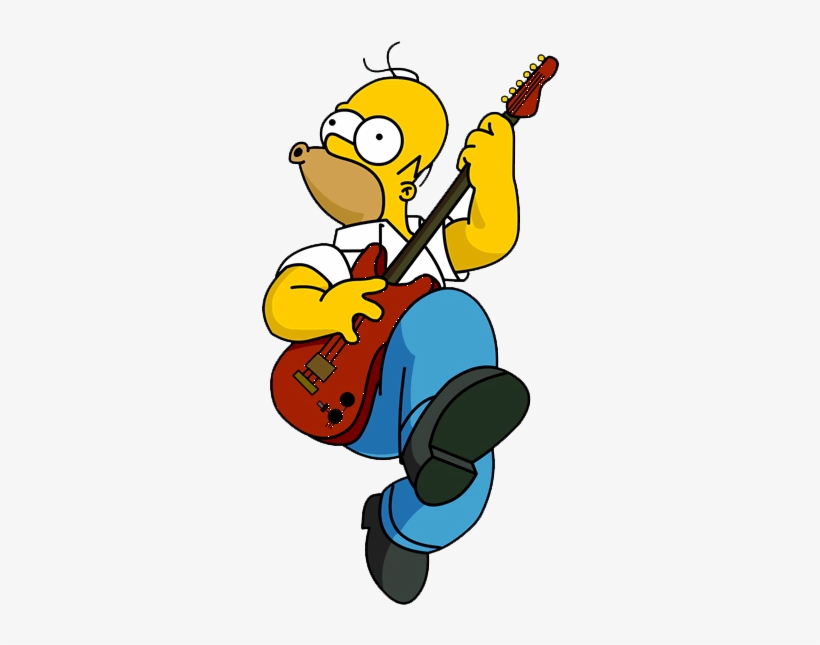Toto, We're Not In Kansas Anymore - Homer Simpson Playing Guitar, transparent png #1914743