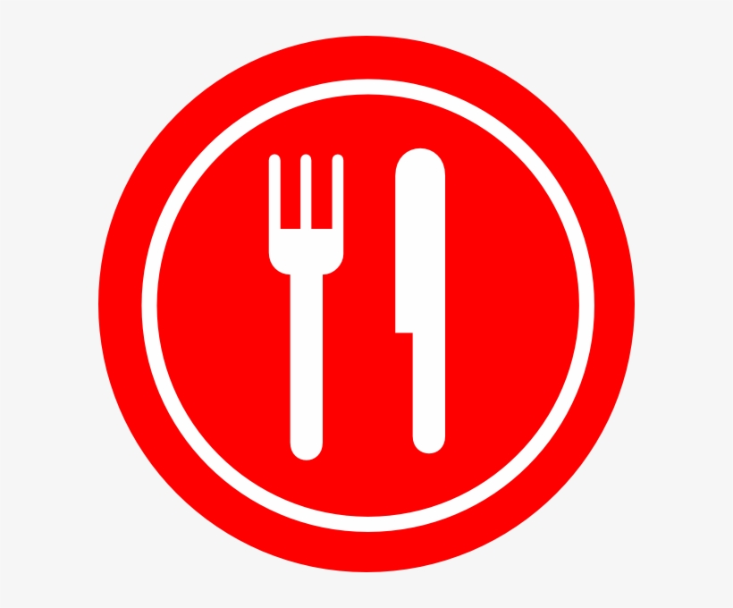 Clip Arts Related To - Fork And Knife Red, transparent png #1914849