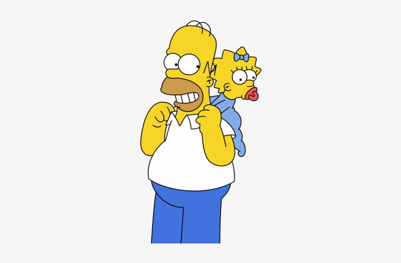 The Simpsons Png Pack - Homer Marge And Maggie, transparent png #1914853